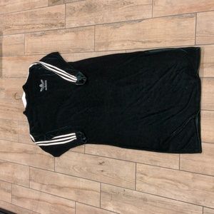 Vintage Adidas Green Velvet / Velour Long Sleeve Mock Neck Maxi Dress